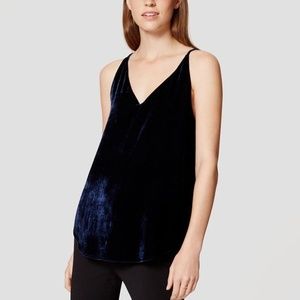 LOFT Velvet Strappy Cami